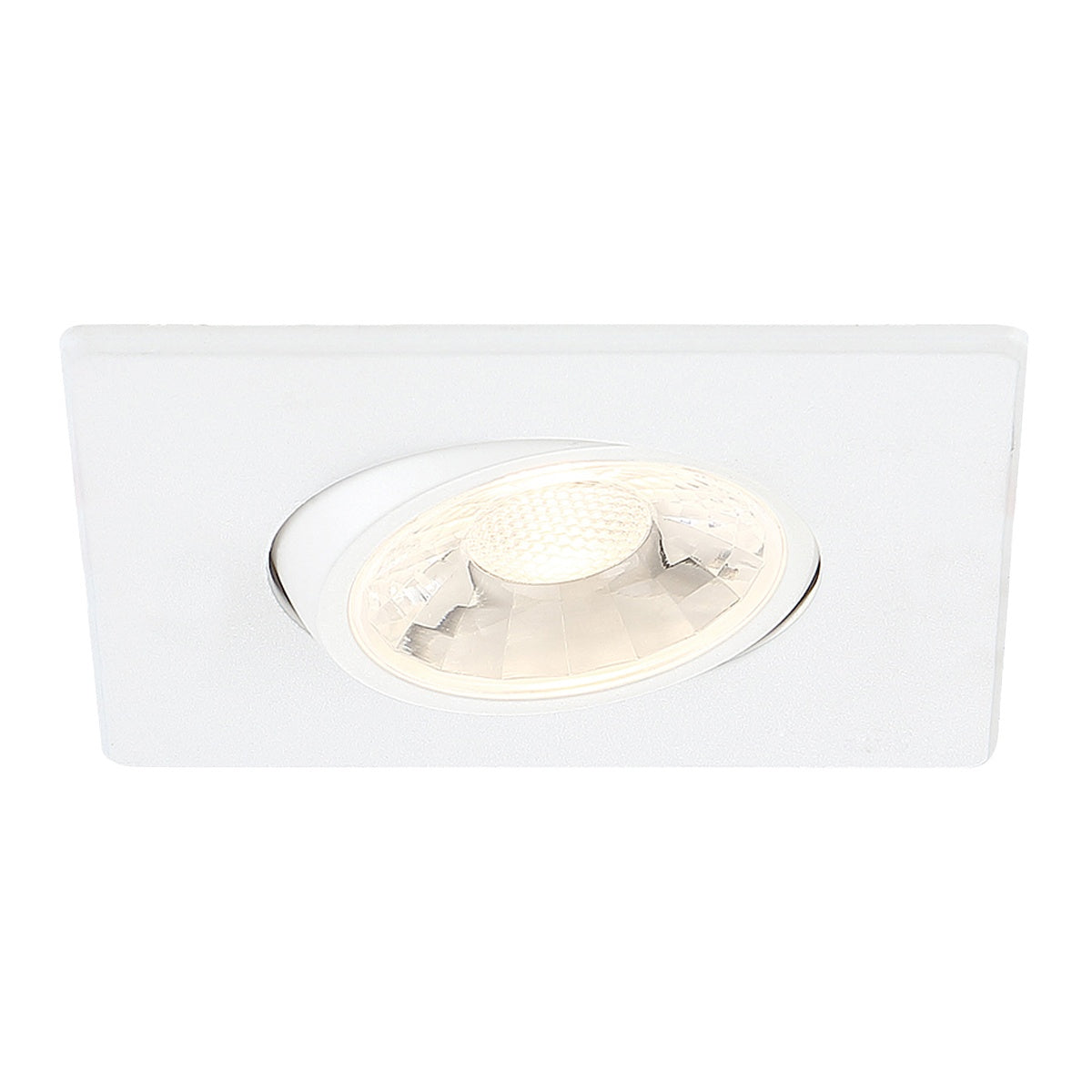 34892-30 LED REC,3IN,SQ GMBL,8W,30K,WHT in White