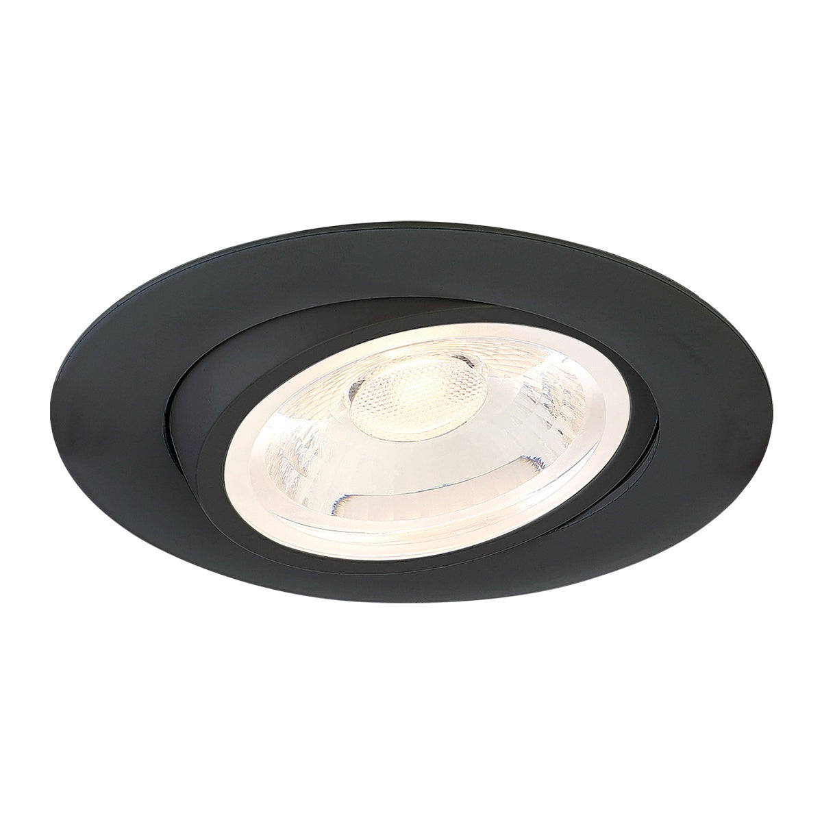 34896-40 LED REC,4PO,CARDAN,11W,40K,NOIR en Noir