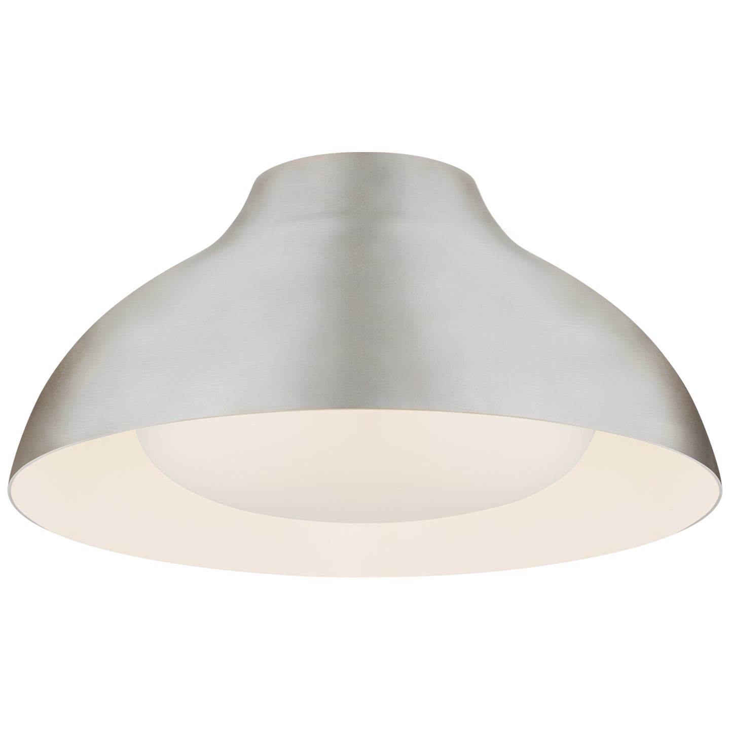 Agnes 18" Flush Mount in Plaster White with Soft White Glass