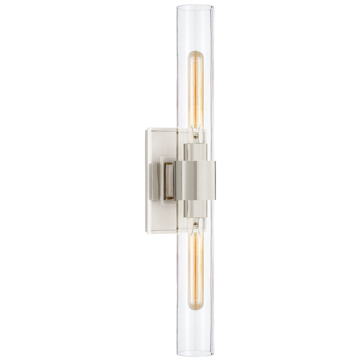 Presidio Two Light Wall Sconce in Polished Nickel
