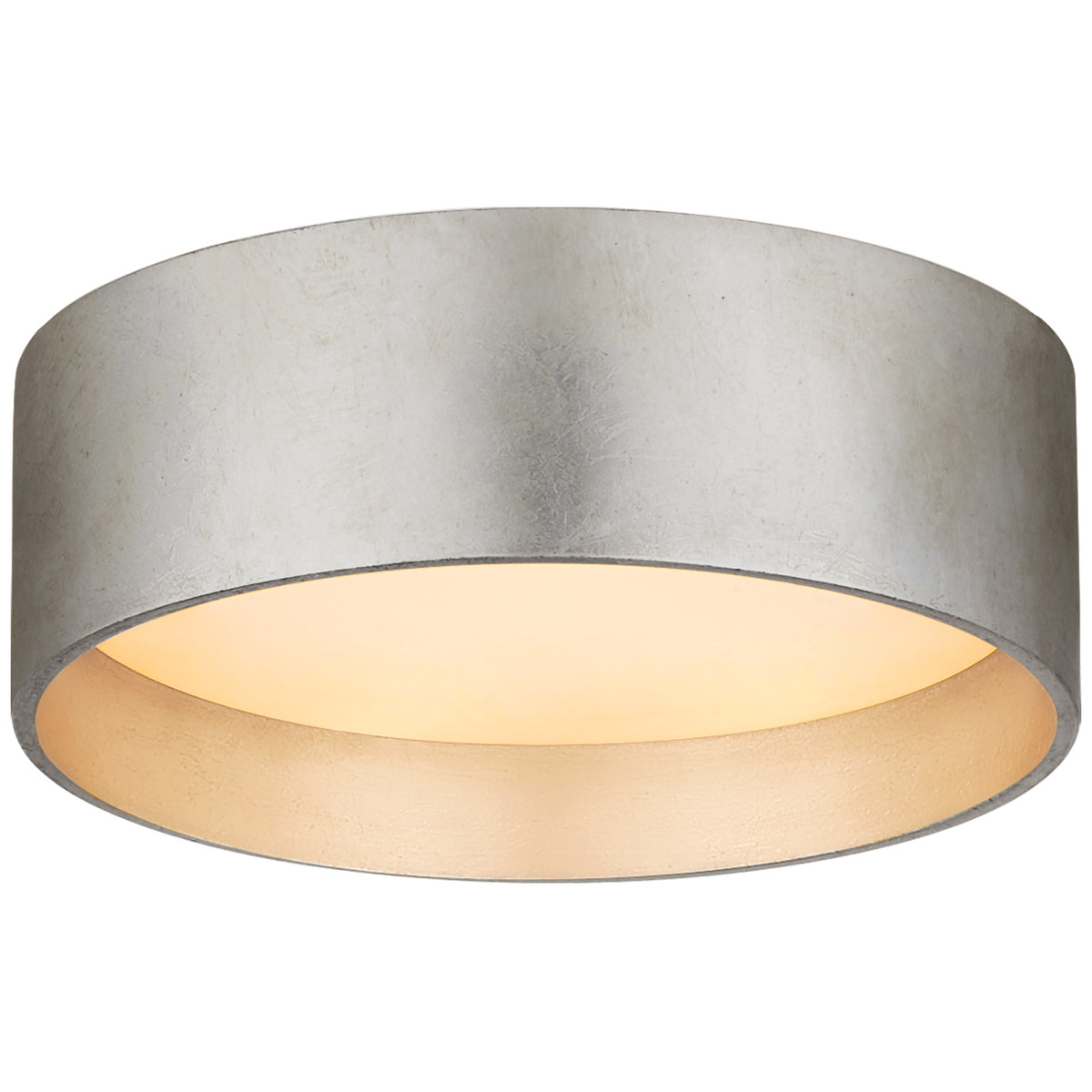 Shaw LED Flush Mount in Burnished Silver Leaf
