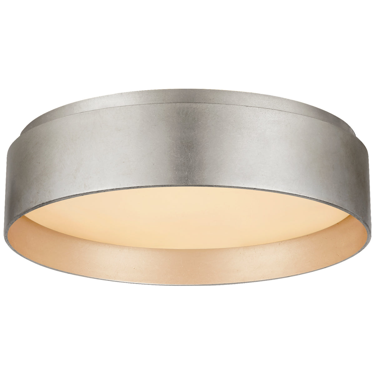 Shaw LED Flush Mount in Burnished Silver Leaf