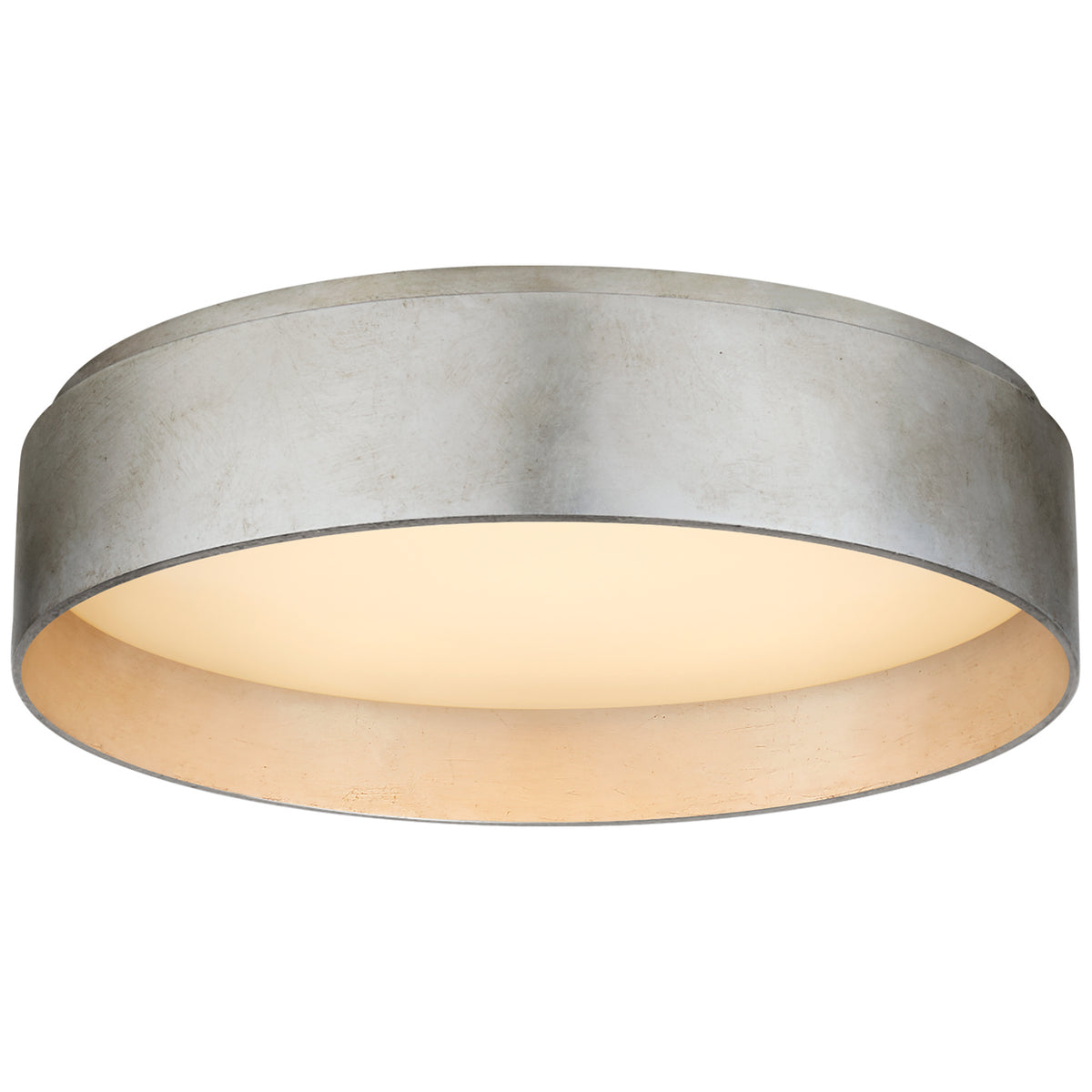 Shaw LED Flush Mount in Burnished Silver Leaf