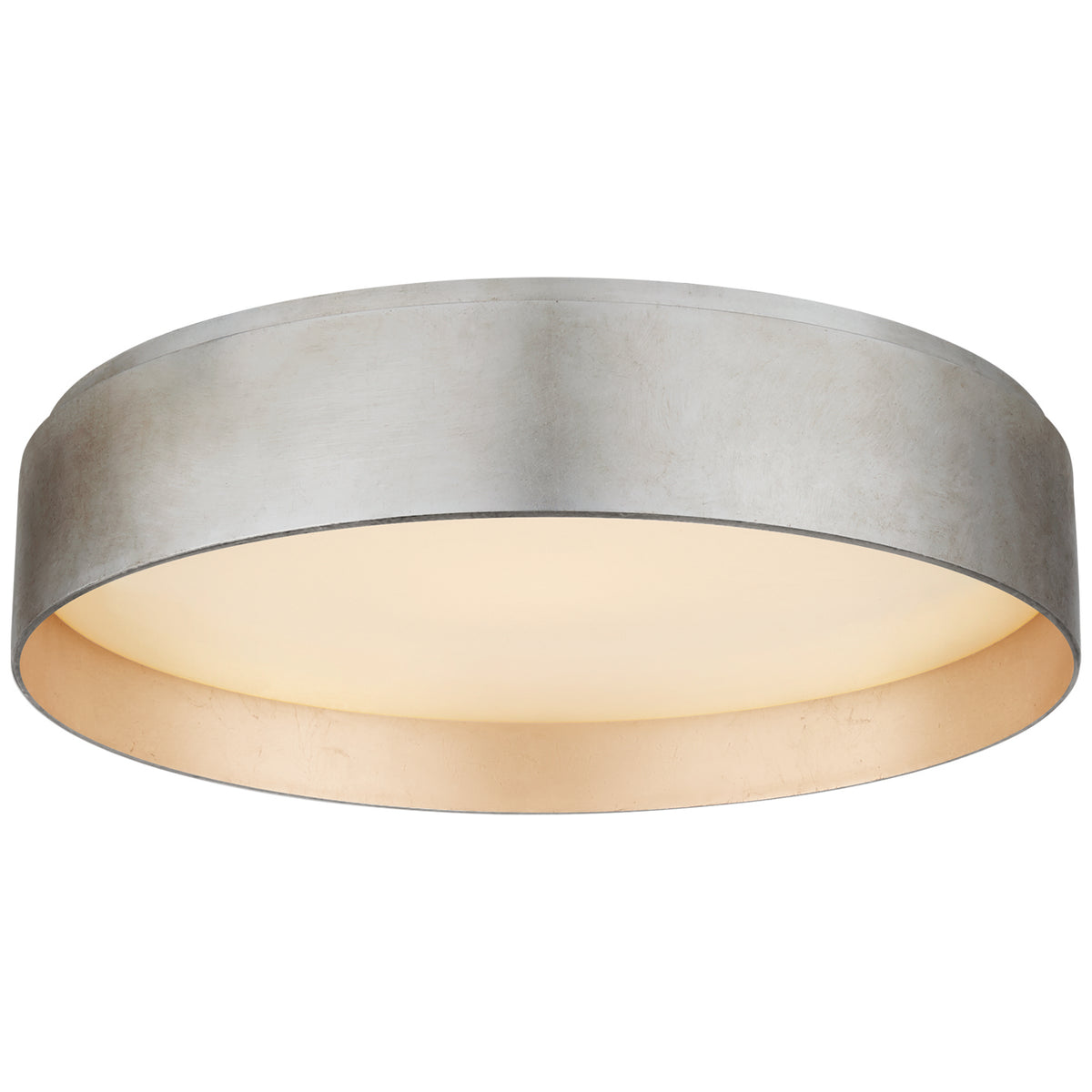 Shaw LED Flush Mount in Burnished Silver Leaf