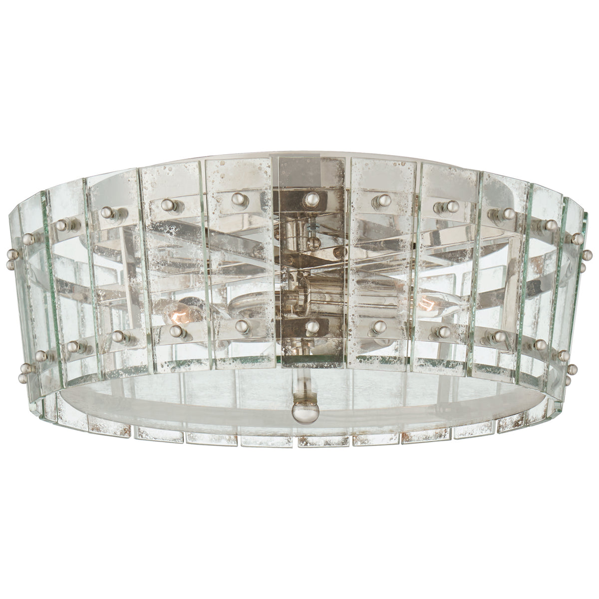 Cadence Three Light Flush Mount in Polished Nickel