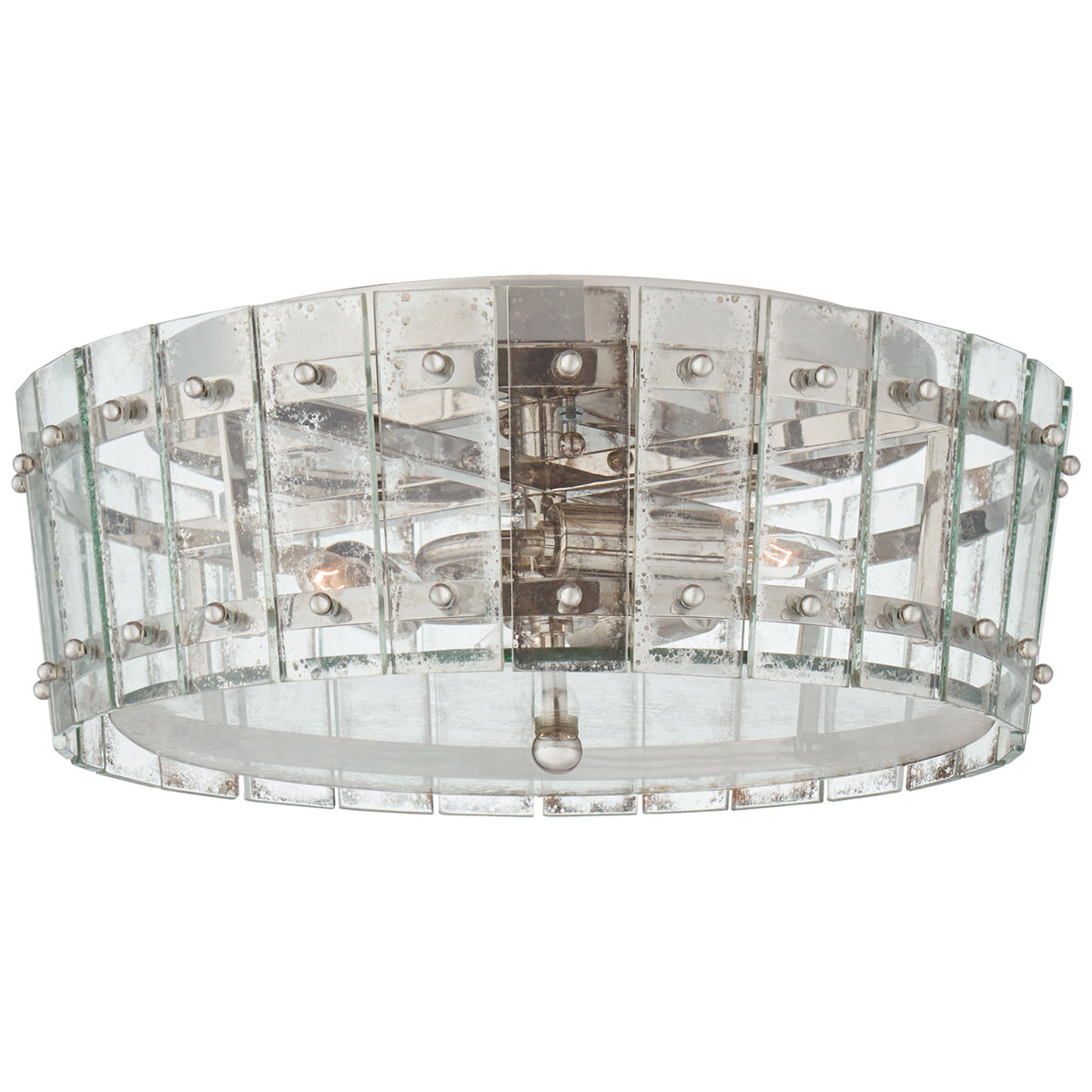 Cadence Three Light Flush Mount in Polished Nickel