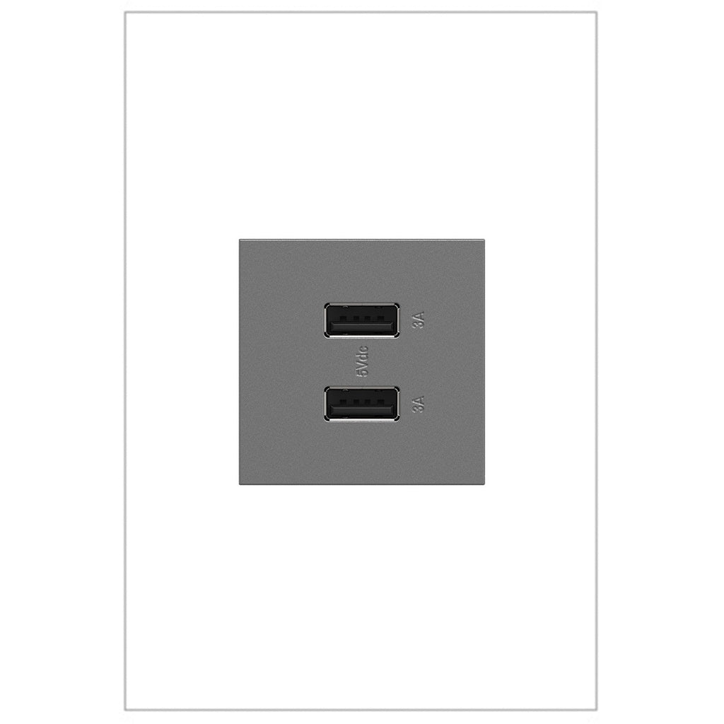 adorne Ultra-Fast USB Type-A/A Outlet Module