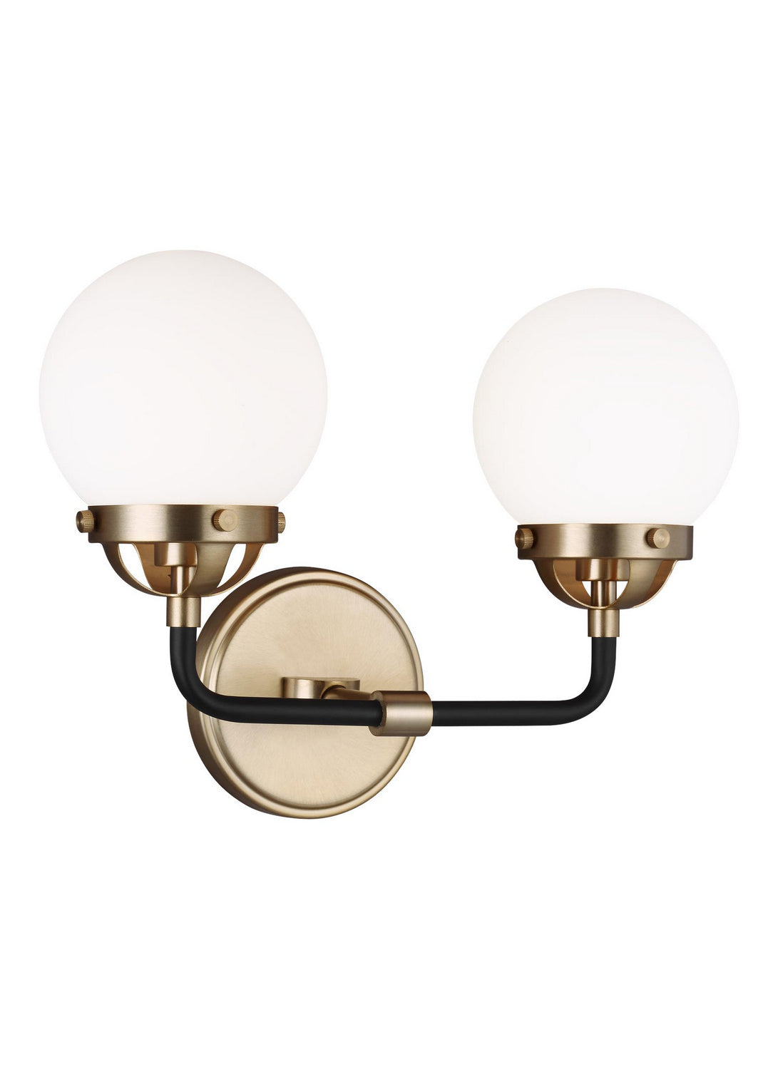 Cafe Two Light Wall / Bath in Satin Brass