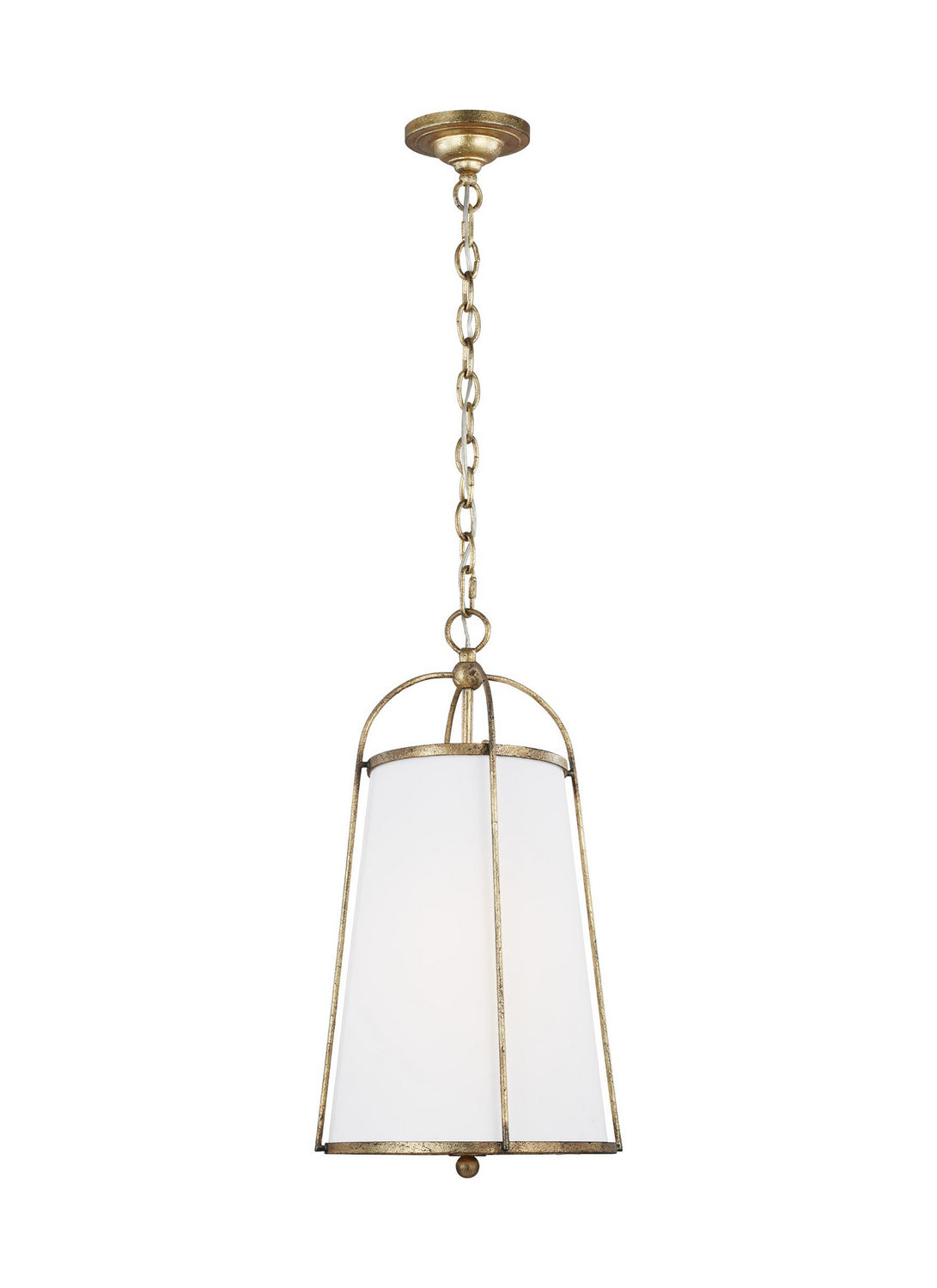 Suspension Stonington à une lumière en dorure antique