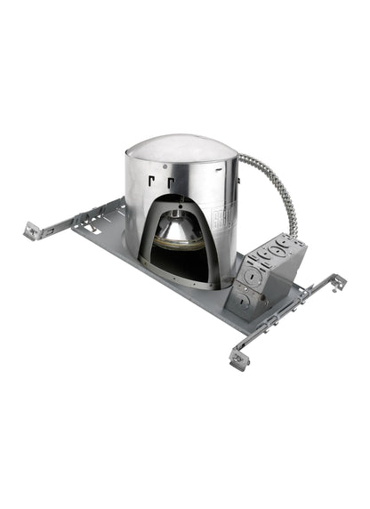 Boîtier encastré étanche pour plafond incliné de 6 po pour éclairage encastré de nouvelle construction
