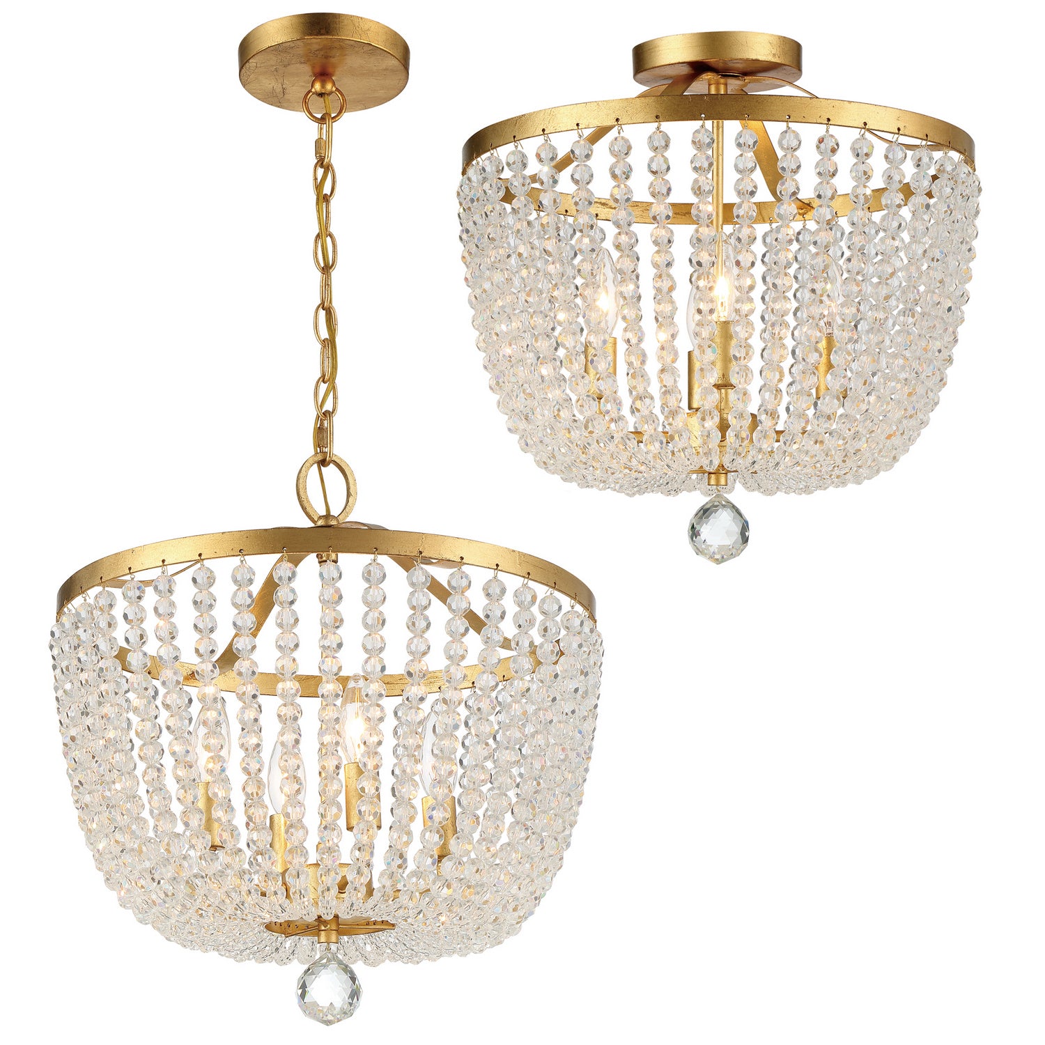 Rylee Four Light Semi Flush Mount