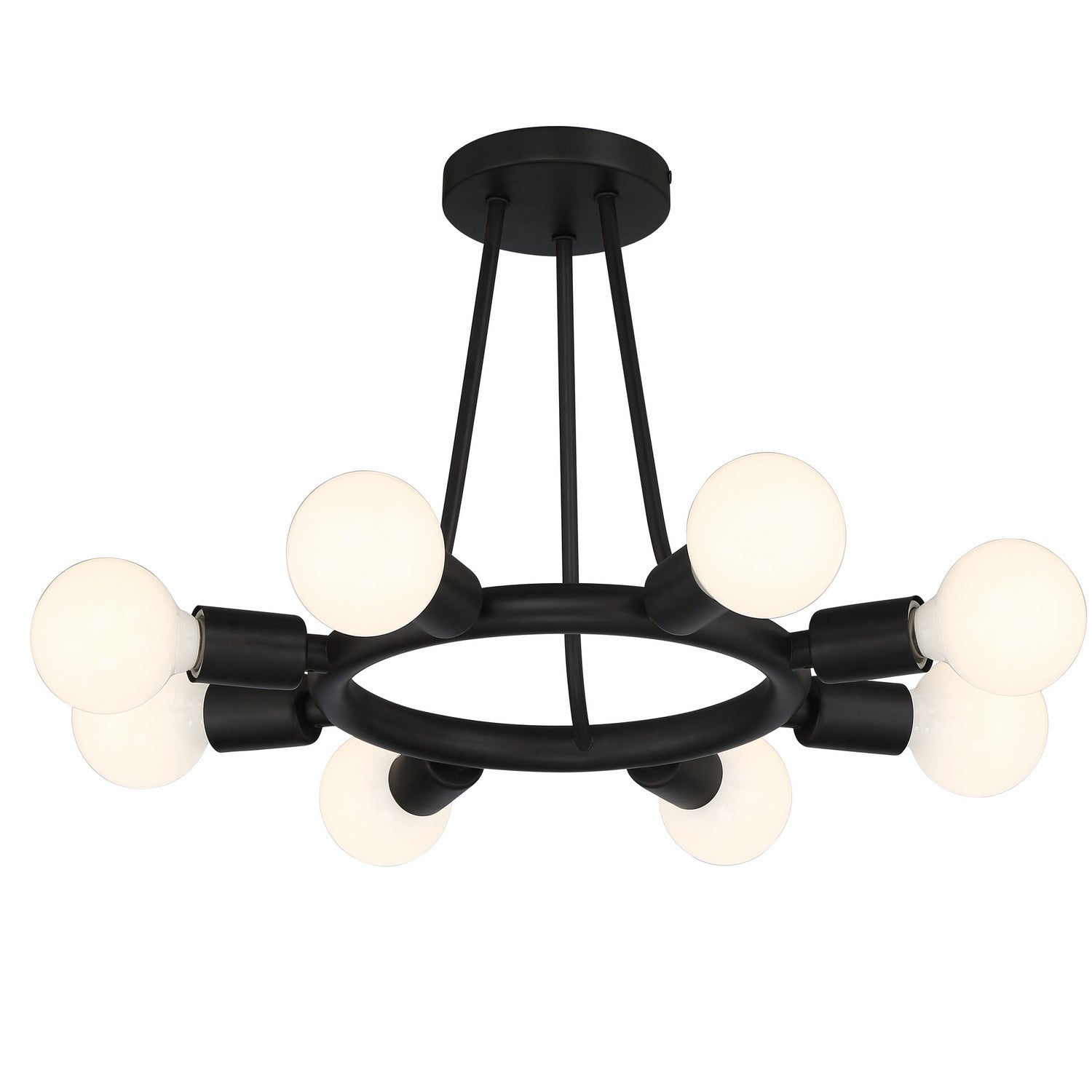 Dakota Eight Light Semi Flush Mount