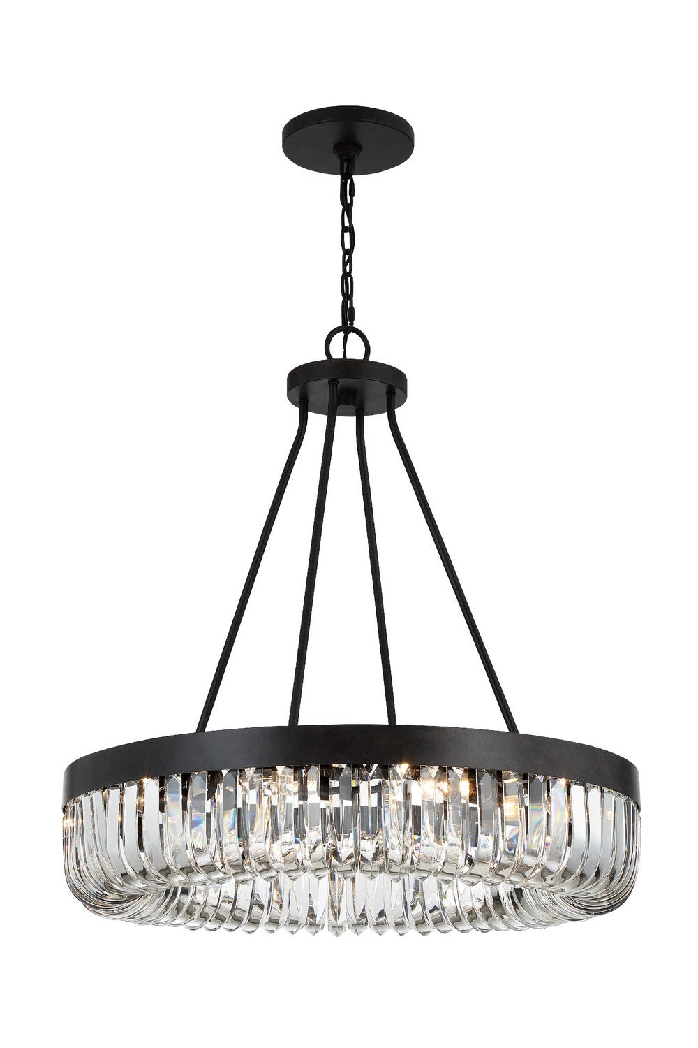 Alister Ten Light Chandelier in Charcoal Bronze