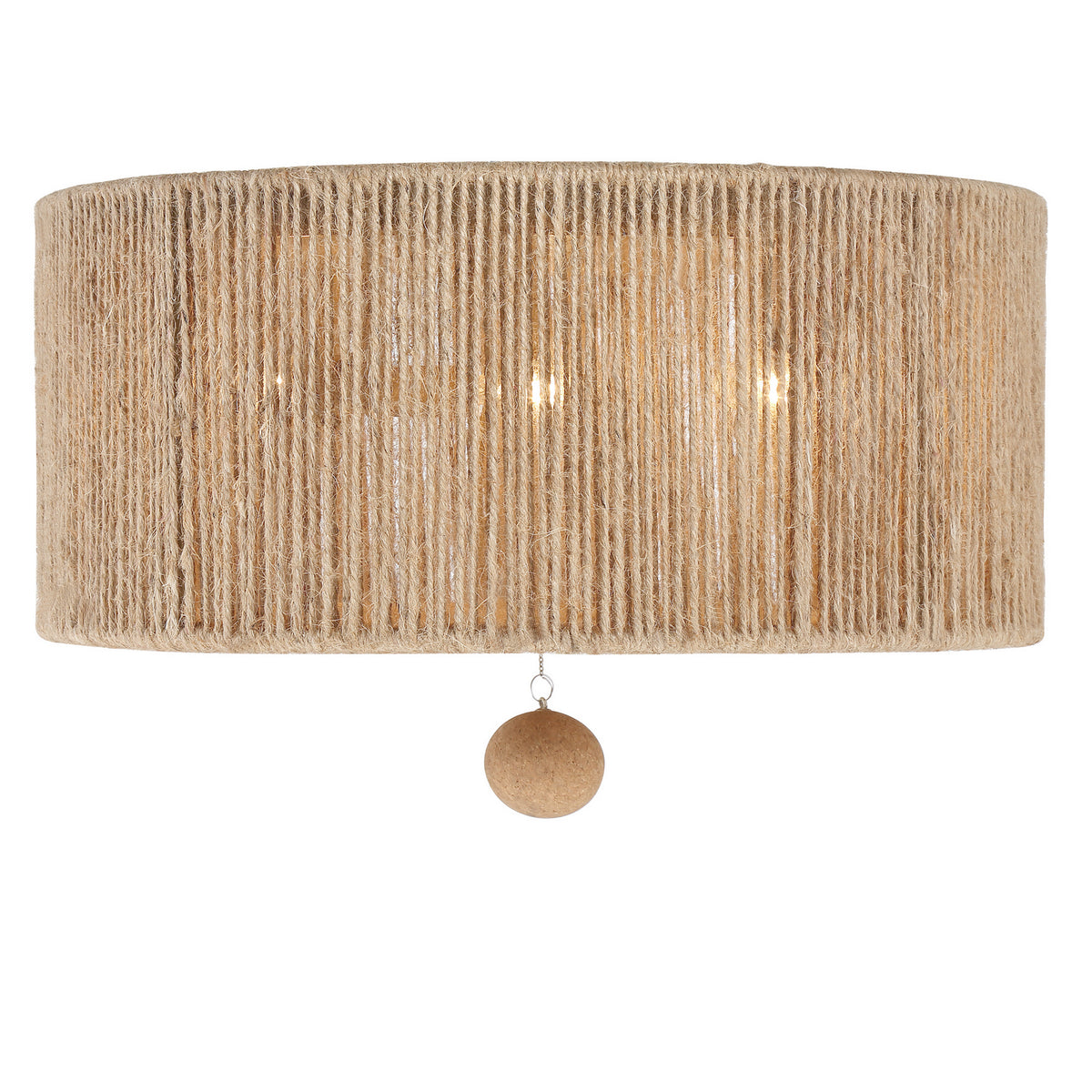 Jessa Three Light Flush Mount in Burnished Silver