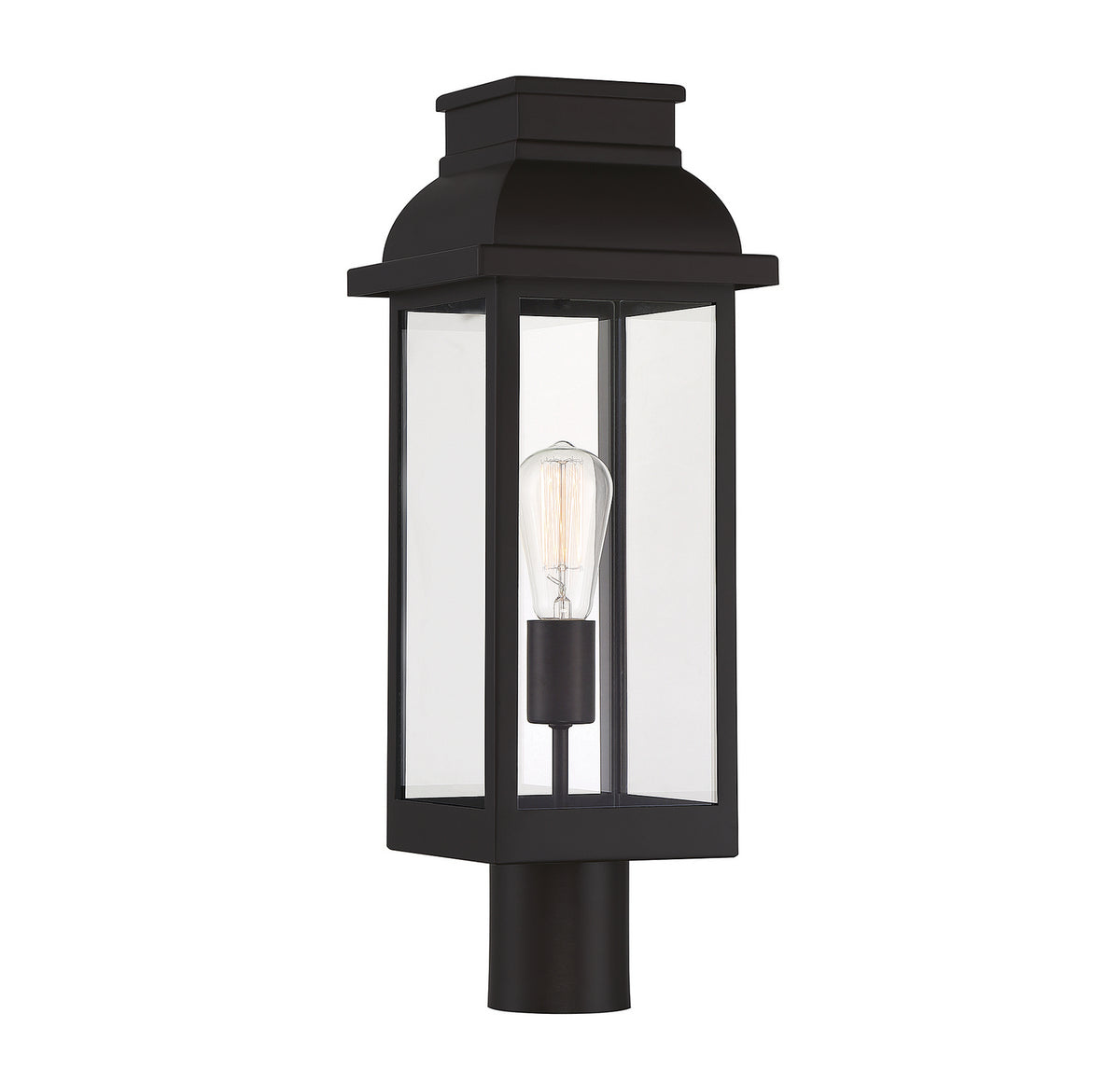 Drexel One Light Outdoor Post Lantern in English Bronze