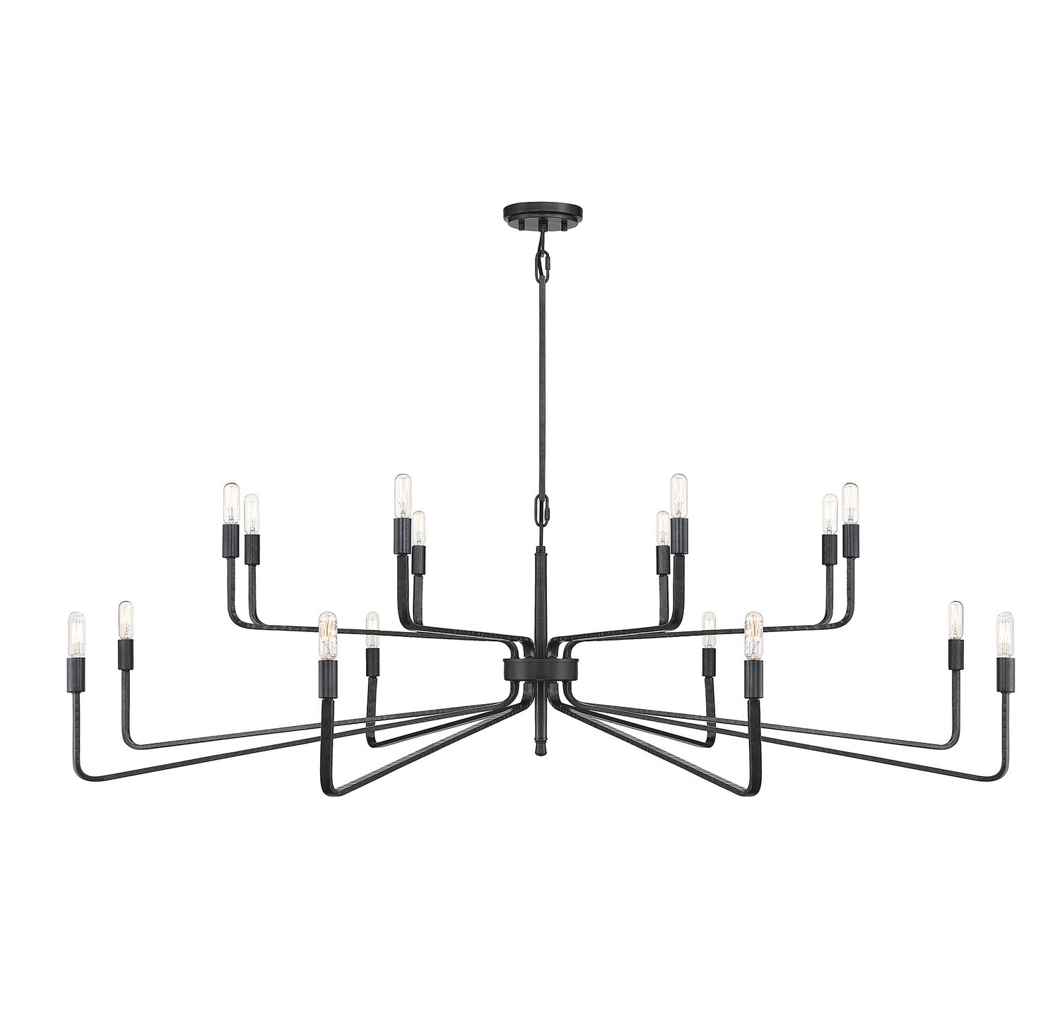 Salem 16 Light Chandelier in Forged Iron