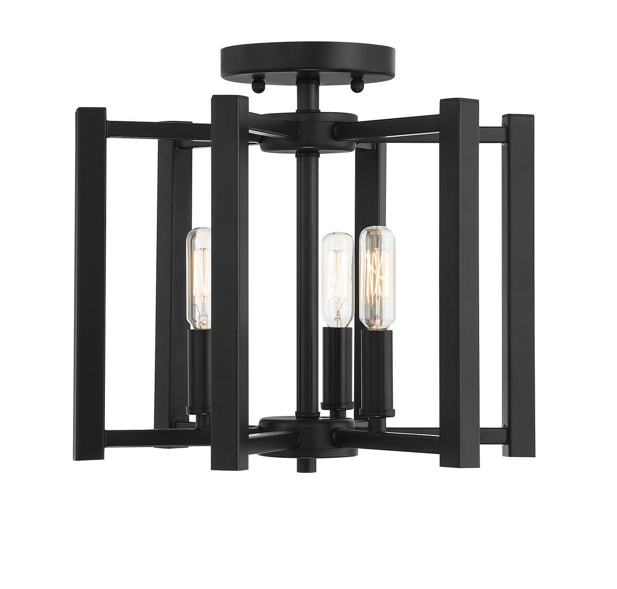 Benson Three Light Semi-Flush Mount