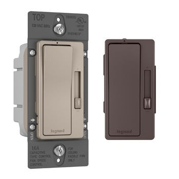 Fan Speed Control Switch and De-Hummer, Single-Pole/3-Way in Bi-Color