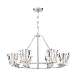 RICCA -CHD-6LT-38IN-CHR-CL in Chrome