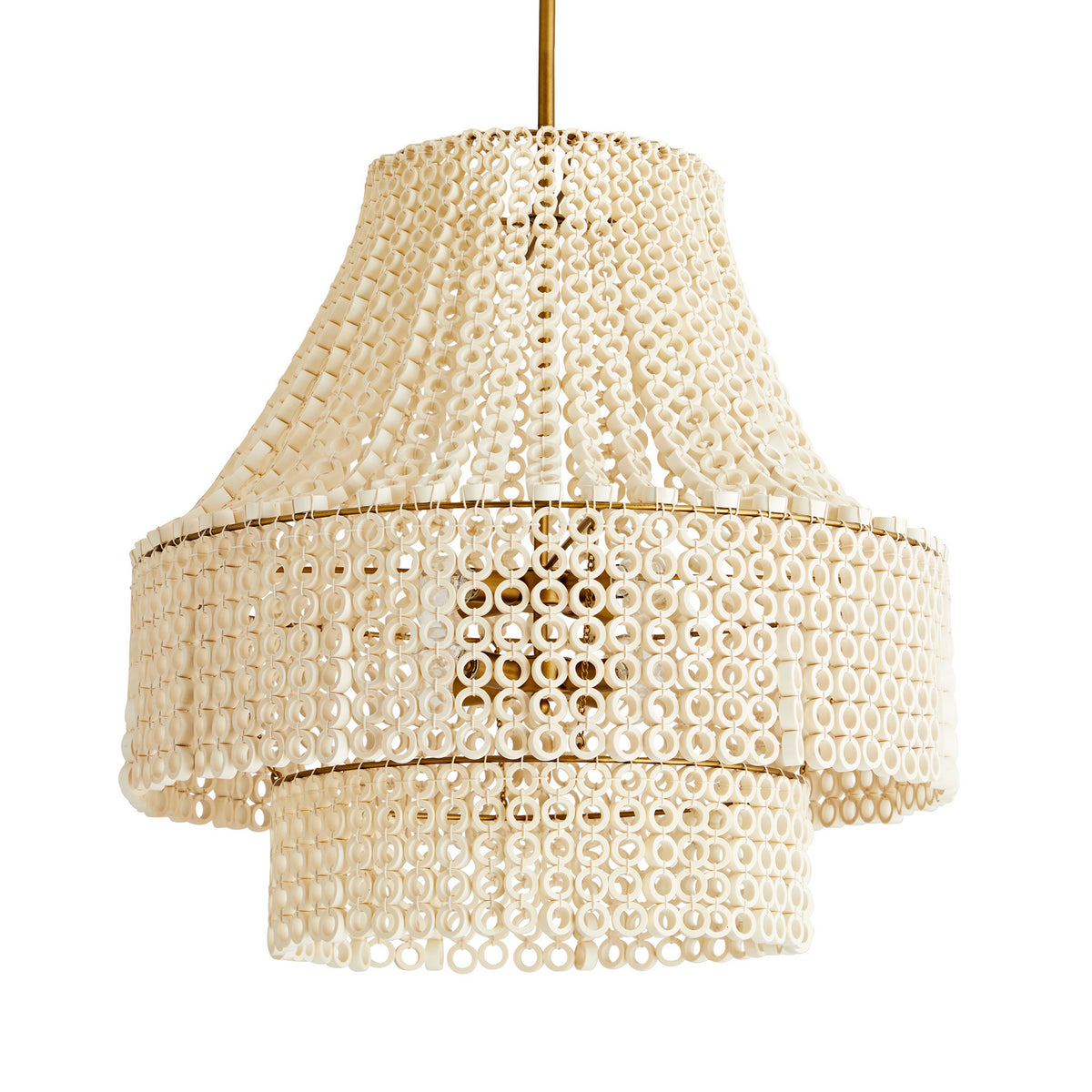 Hannie Eight Light Chandelier in White
