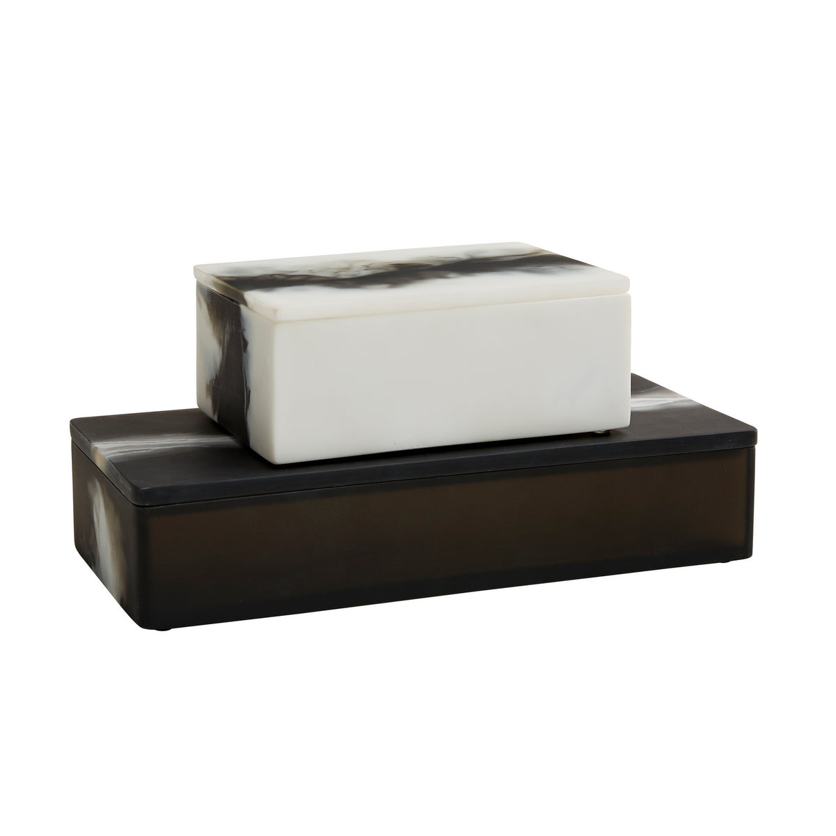 Holliees Boxes, Set of 2 in Black & White