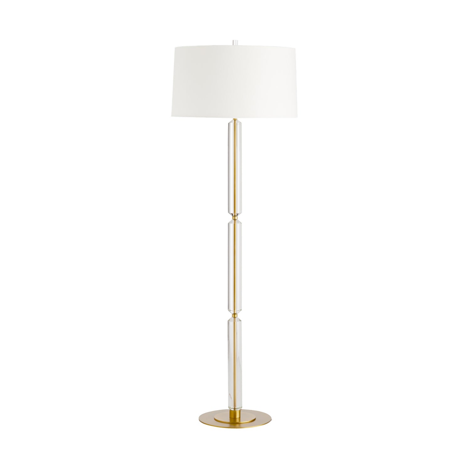 Gio One Light Floor Lamp in Clear
