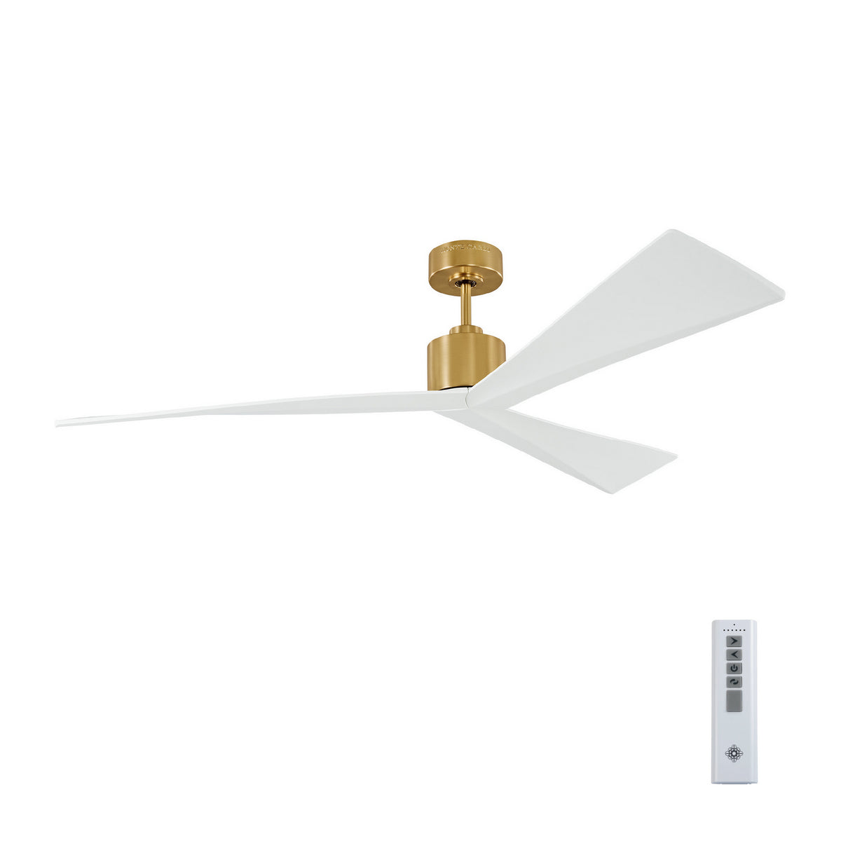 Adler 60" Ceiling Fan in Burnished Brass