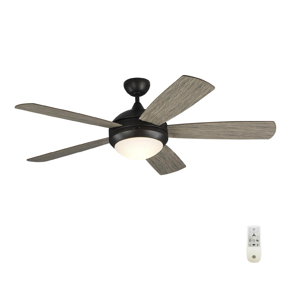 Discus 52" Ceiling Fan in Aged Pewter