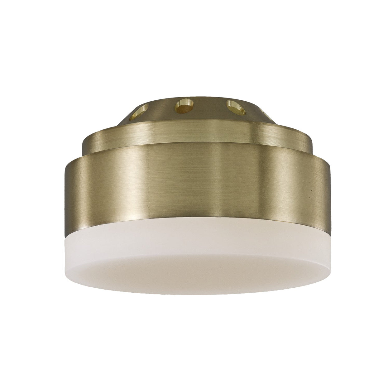 Aspen LED Fan Light Kit in Burnished Brass