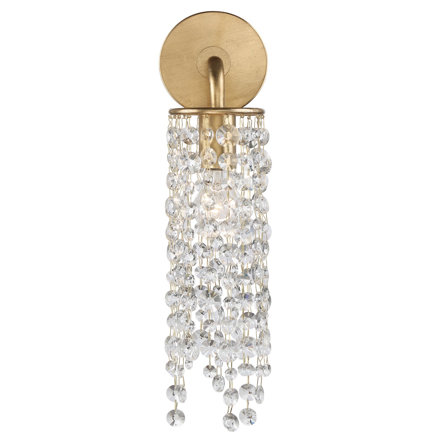 Gabrielle One Light Wall Sconce in Antique Gold