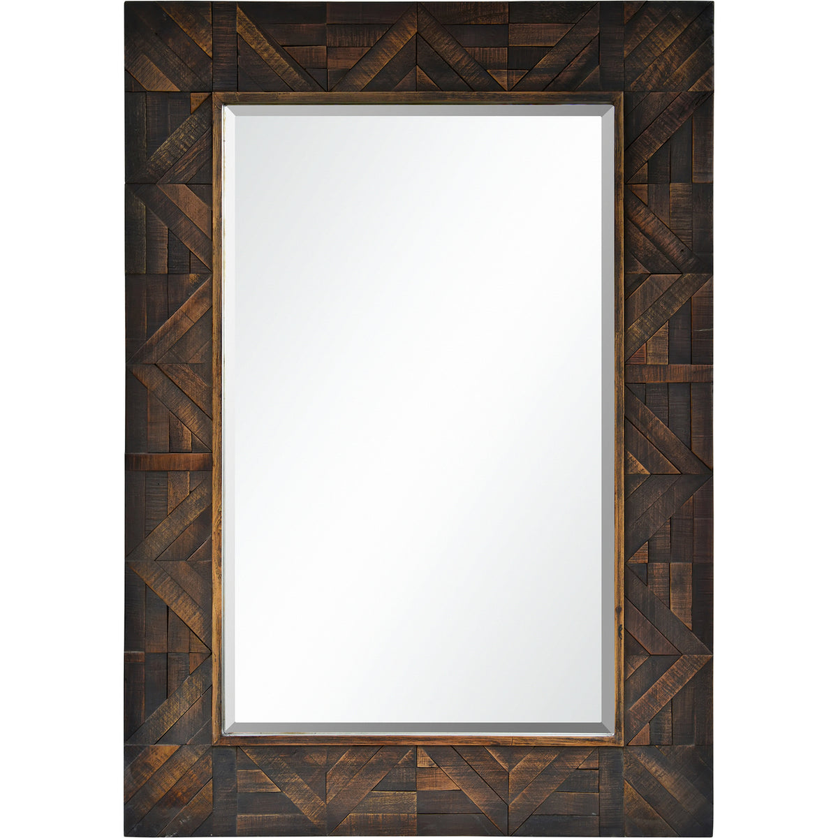 Miroir Madden en marron foncé