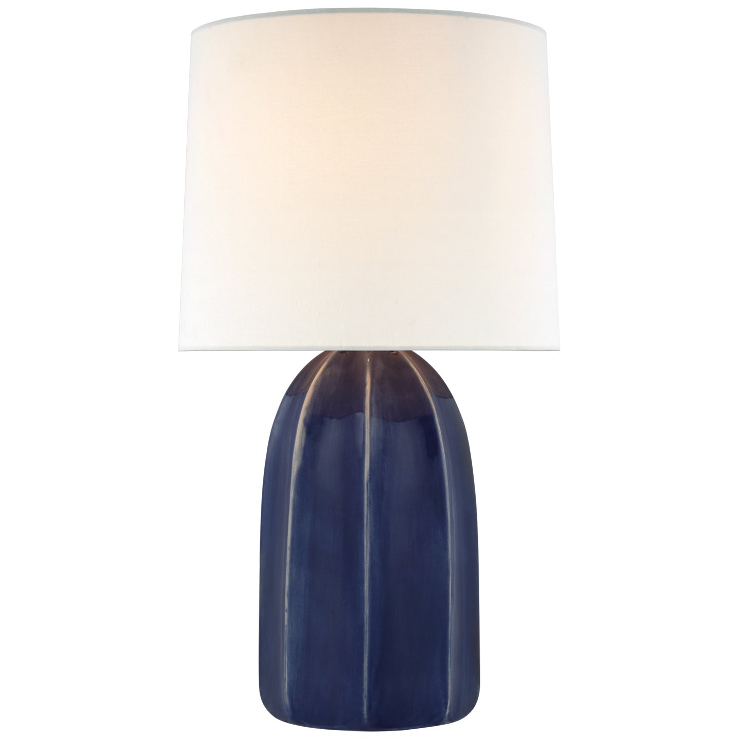 Melanie Large Table Lamp in Ivory with Linen Shade