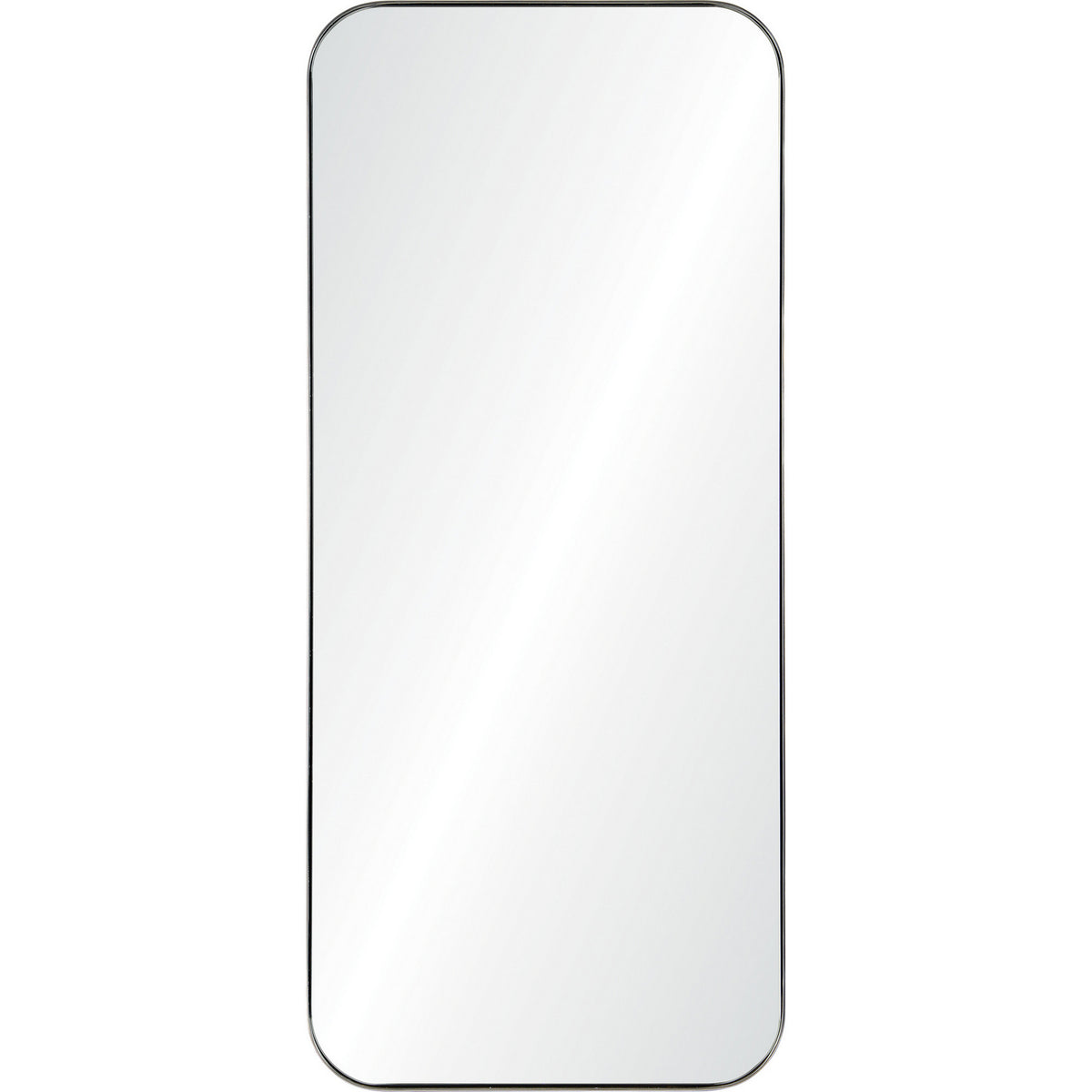 Delphinus Mirror in Satin NIckel