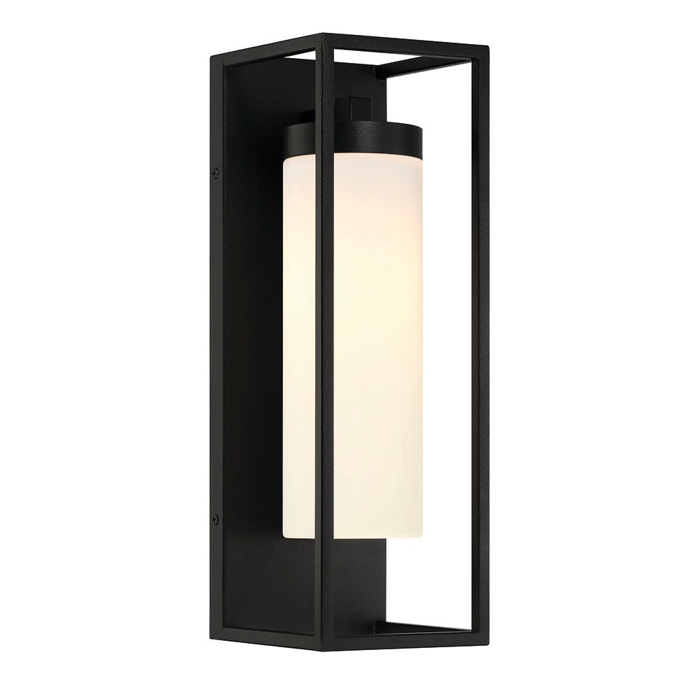 Ren One Light Outdoor Wall Sconce in Powder Coat Black