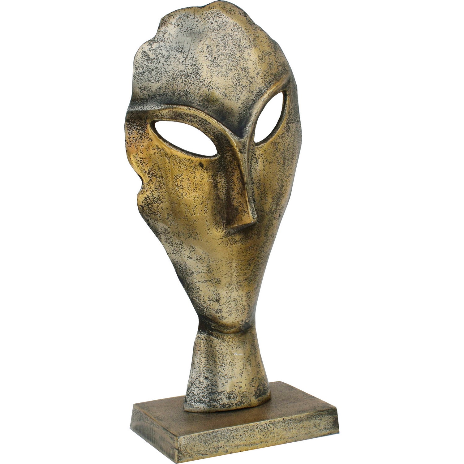 Statue Fielden en Laiton Antique