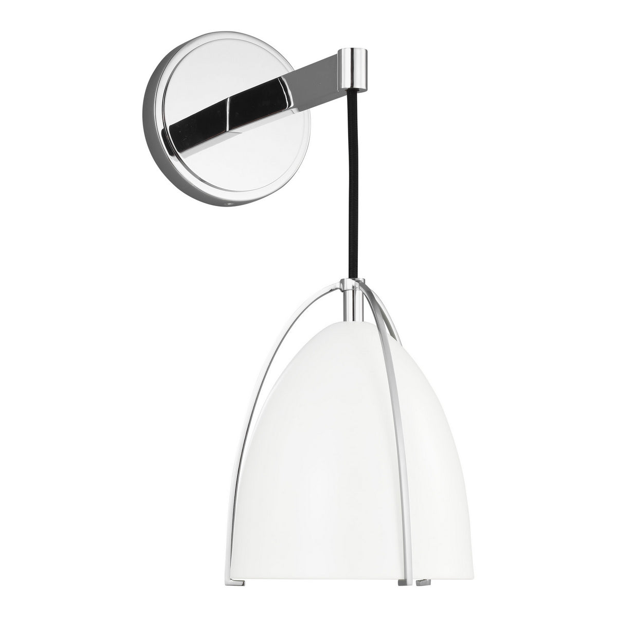 Norman One Light Wall / Bath Sconce in Chrome