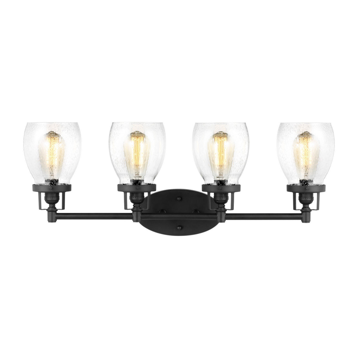 Belton Four Light Wall / Bath in Midnight Black