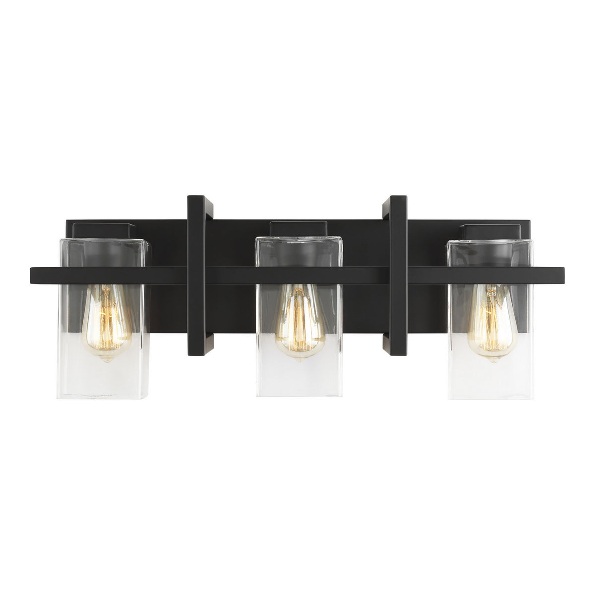 Mitte Three Light Wall / Bath in Midnight Black