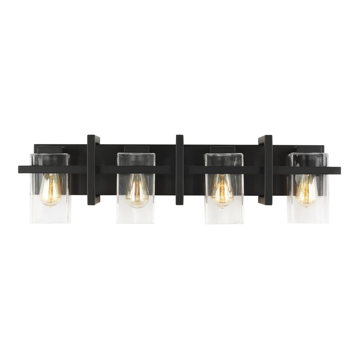 Mitte Four Light Wall / Bath in Midnight Black