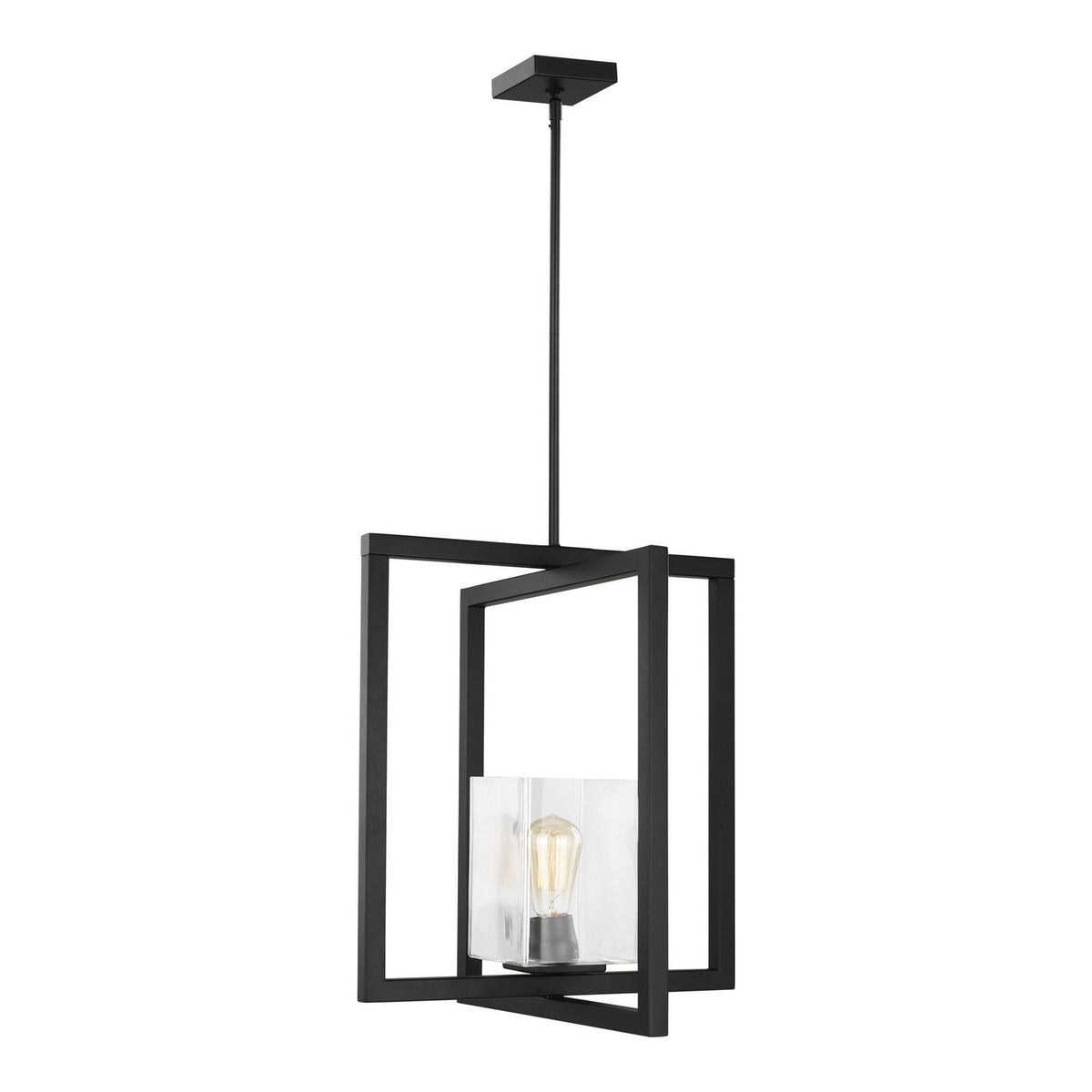 Suspension Mitte One Light en noir minuit