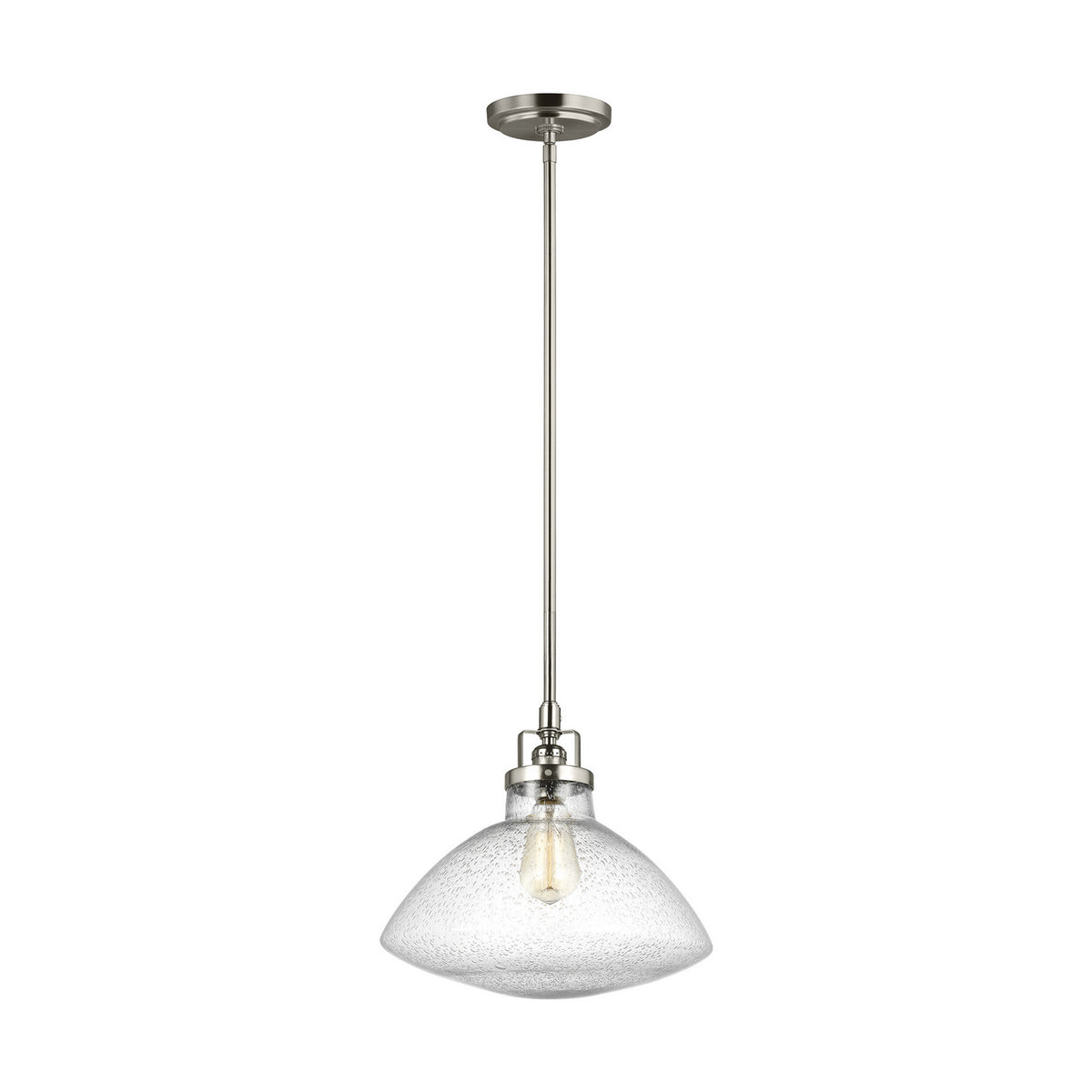 Belton One Light Pendant in Brushed Nickel