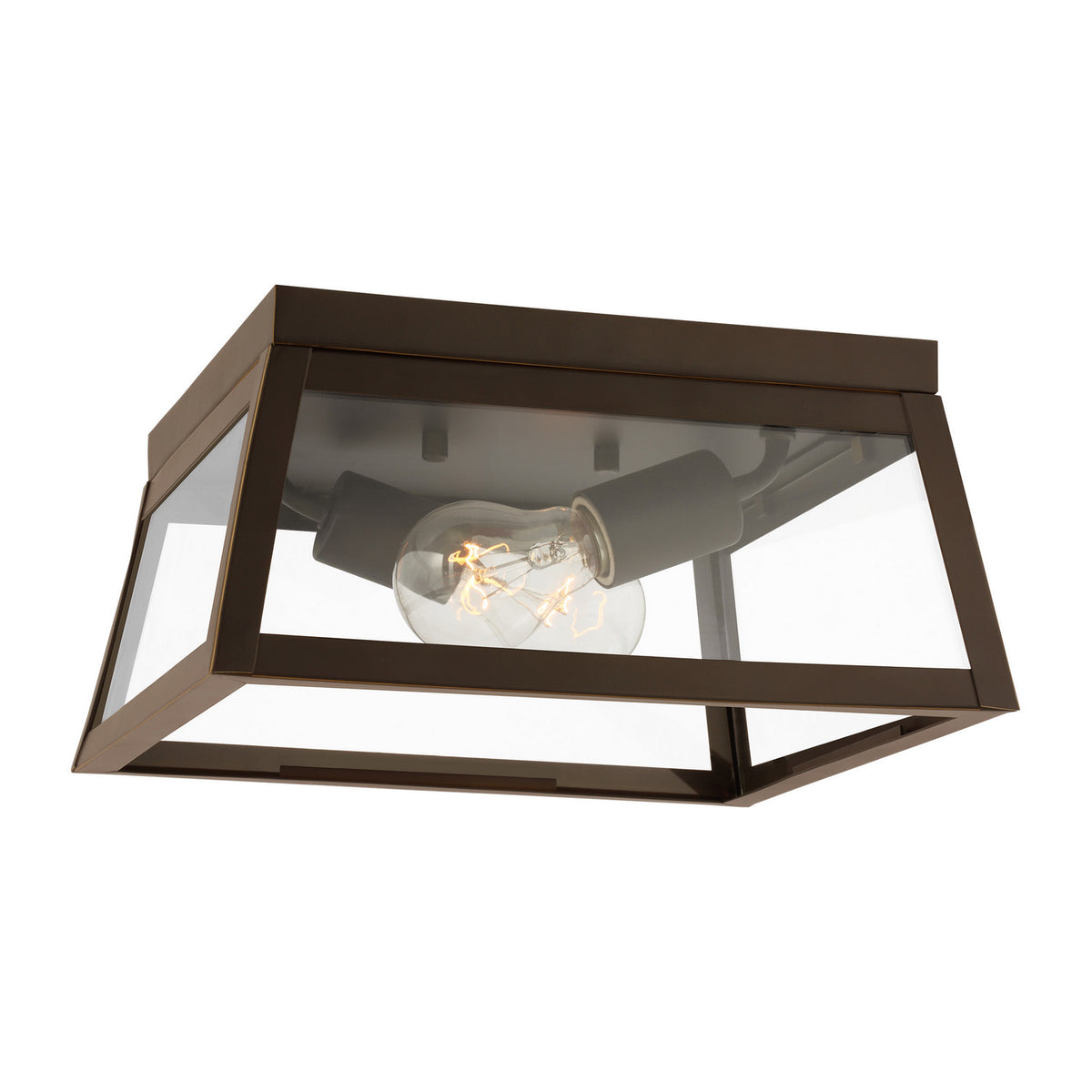 Founders Two Light Outdoor Flush Mount