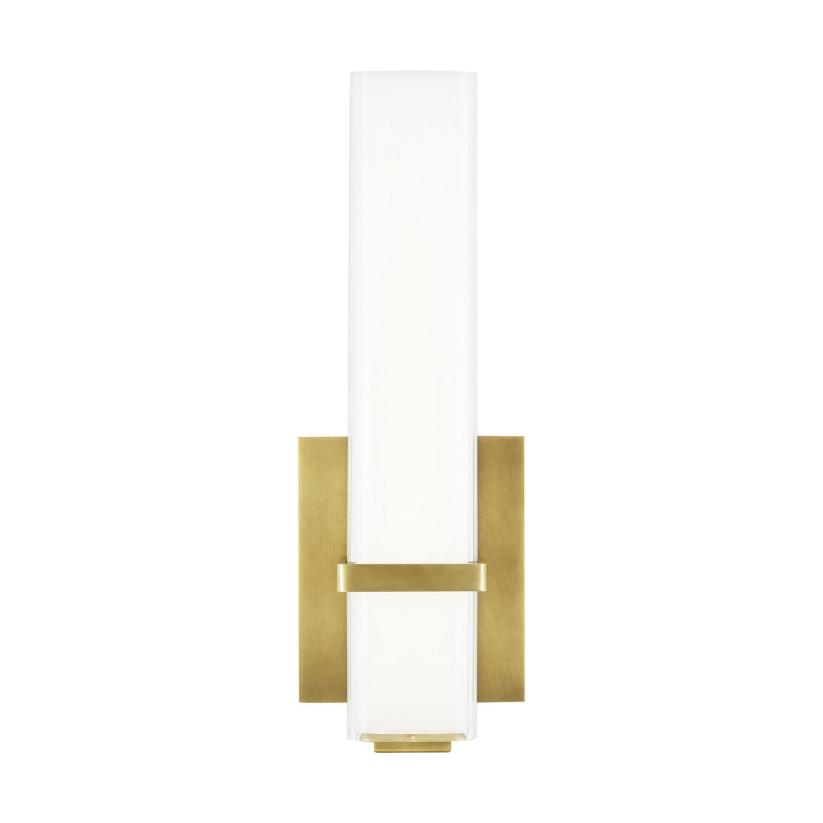 Milan LED Bath in Natural Brass