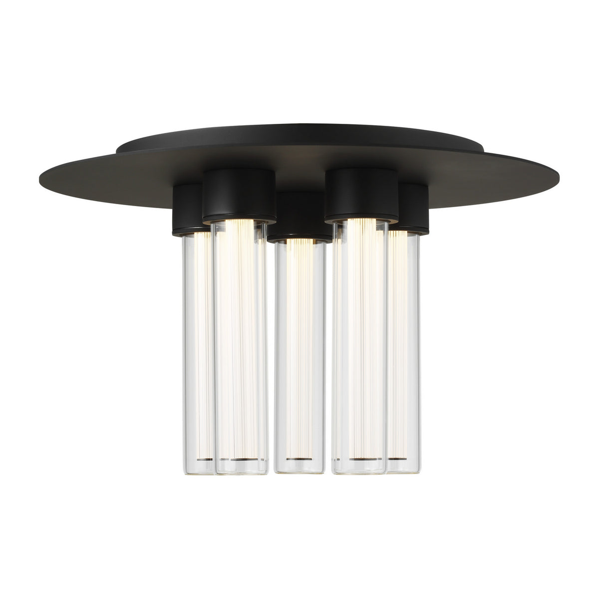 Kola LED Flush Mount in Nightshade Black