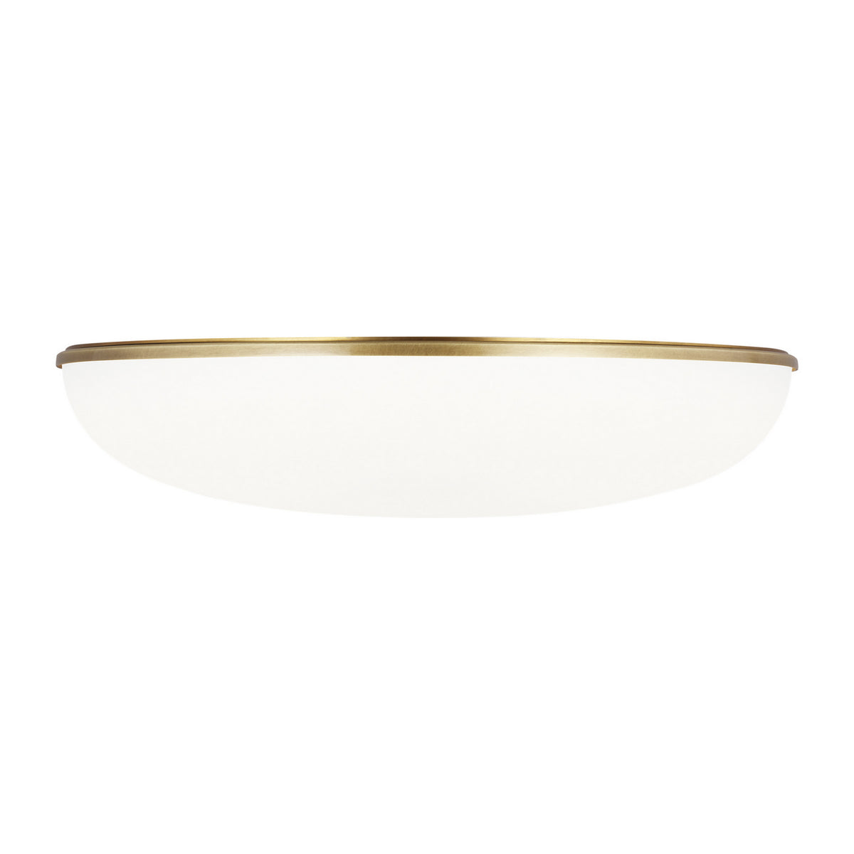 Megan LED Flush Mount in Plated Brass