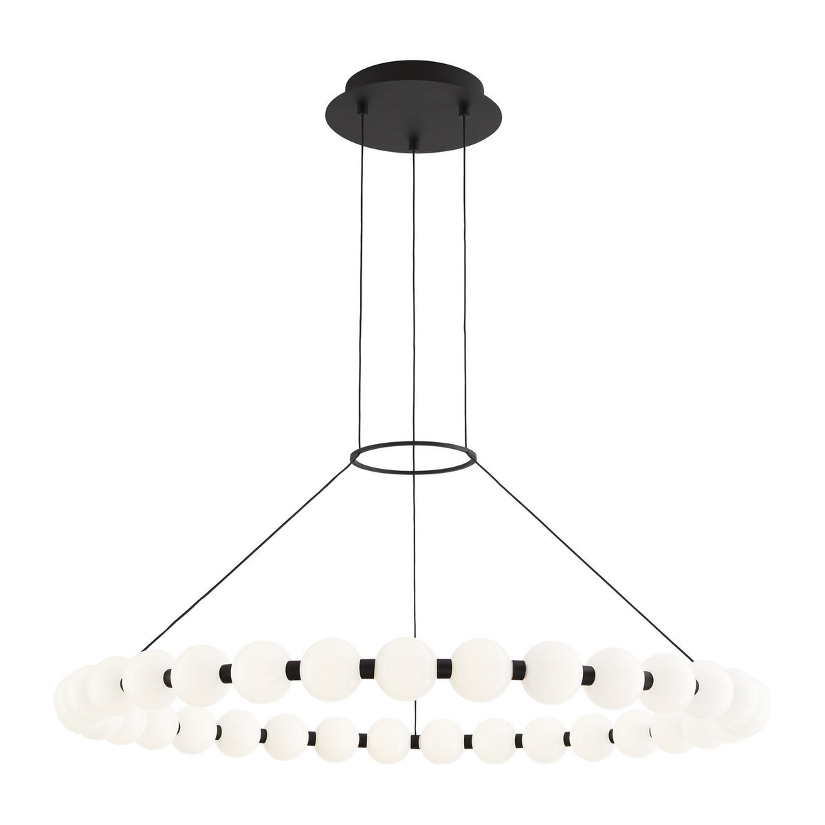 Orbet LED Chandelier in Nightshade Black