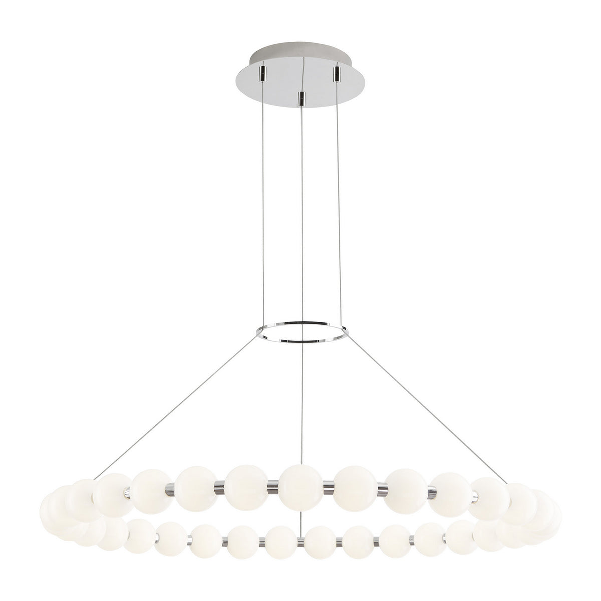 Orbet LED Chandelier in Polished Nickel