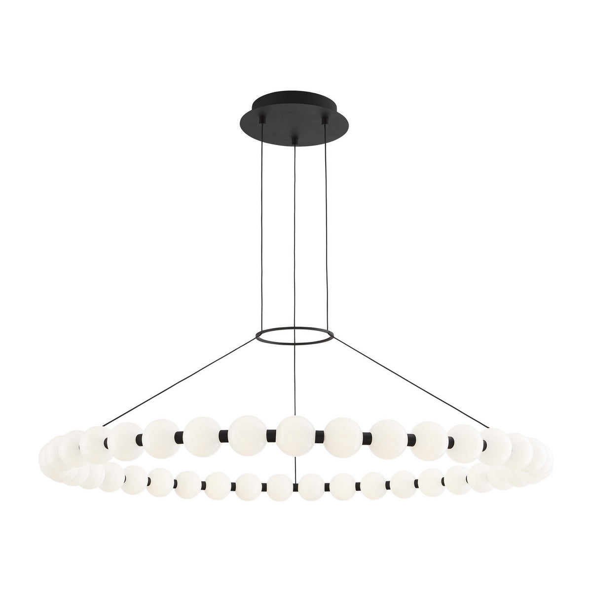 Orbet LED Chandelier in Nightshade Black