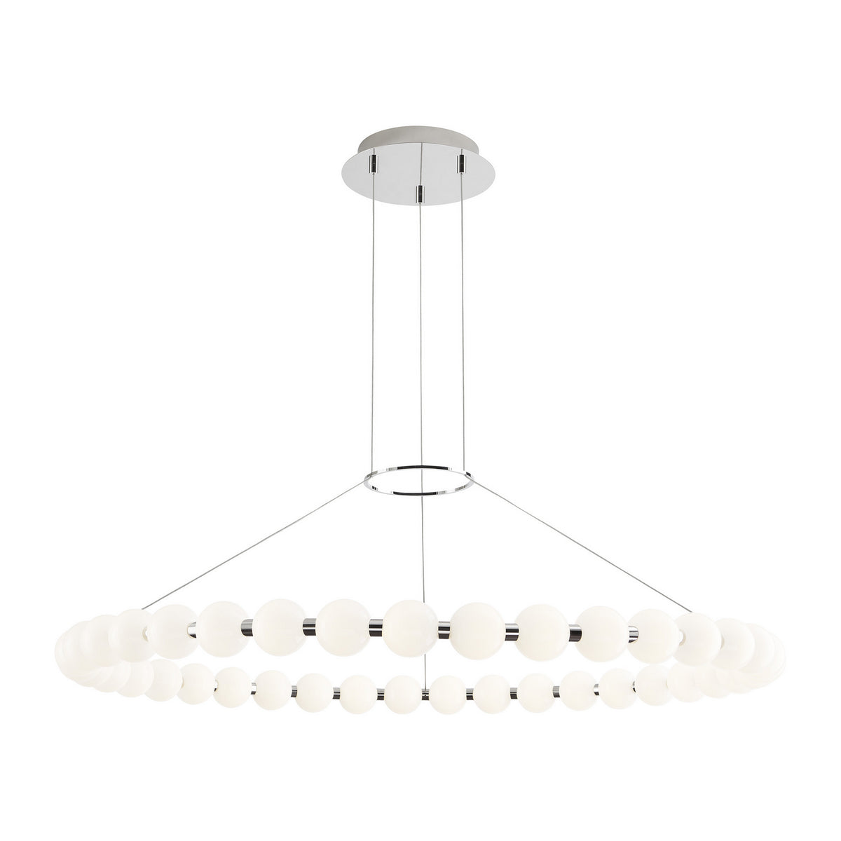 Orbet LED Chandelier in Polished Nickel