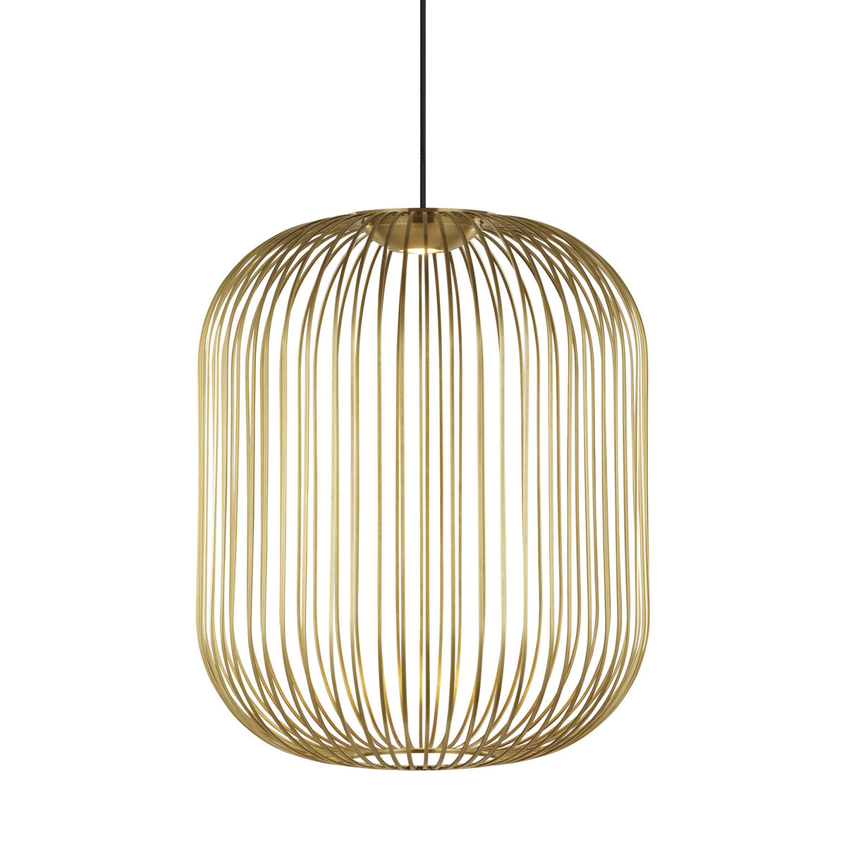 Kai LED Pendant in Plated Brass